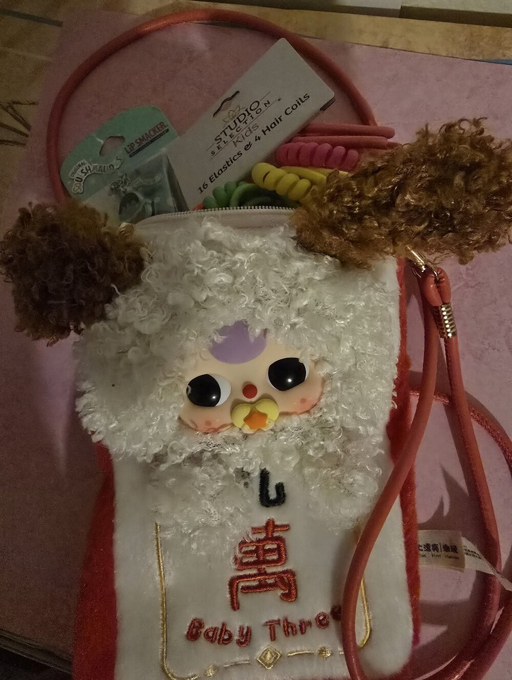 Baby Three Girls Cross Body Phone Zipper Bag